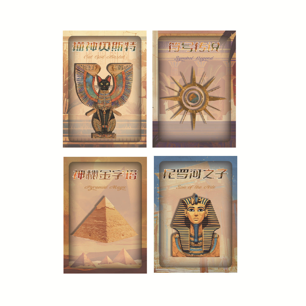 30 Pcs Egyptian Civilization Stickers YJGAJ