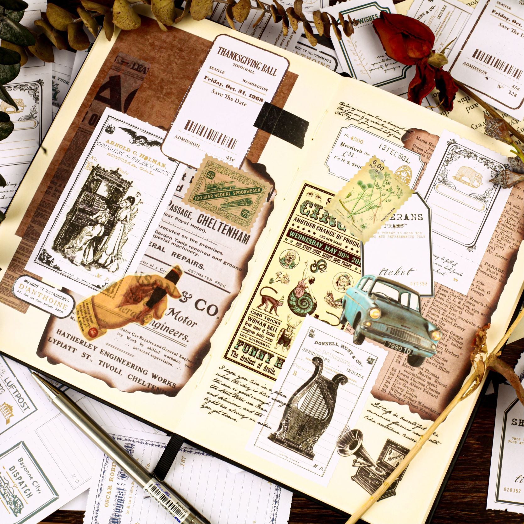 30 Sheets Vintage Notepad Paper XJXL