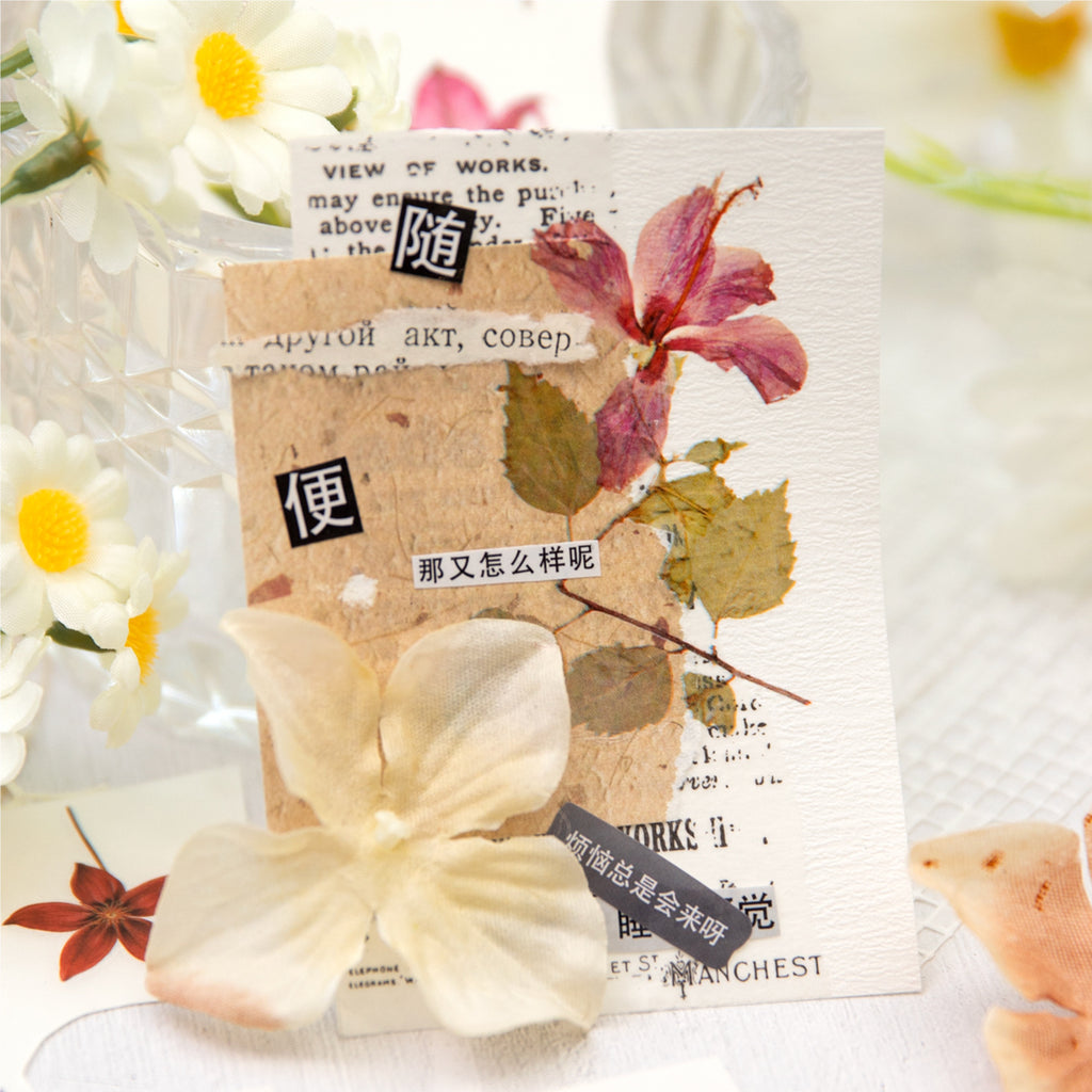 2 Sheets Pressed Flower Transfer Stickers HDLM