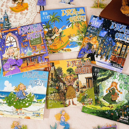 15 Pcs Dreamy Girl PET Stickers XMZL