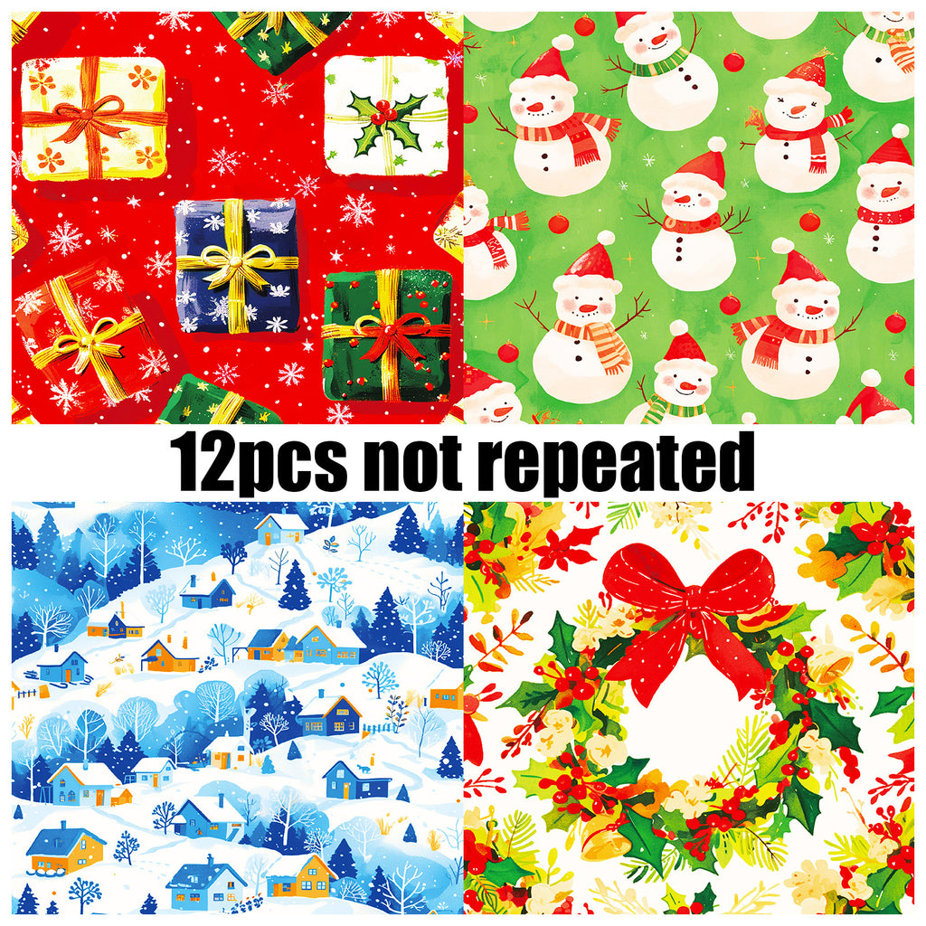 6 inch Christmas Scrapbook Paper Pad PA150