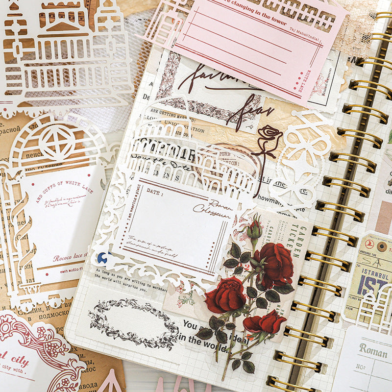 10 Pcs Travel Theme Journal Paper ZYSJ