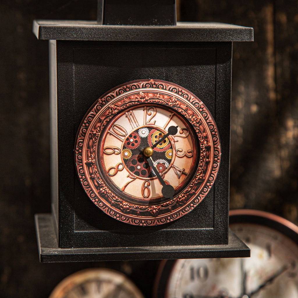 15 Pcs Vintage Clock Themed Stickers ZDSG