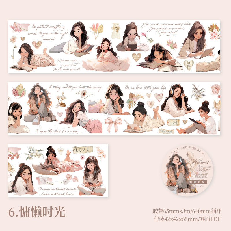 1 Roll Fashion Girl PET Tape HYSN