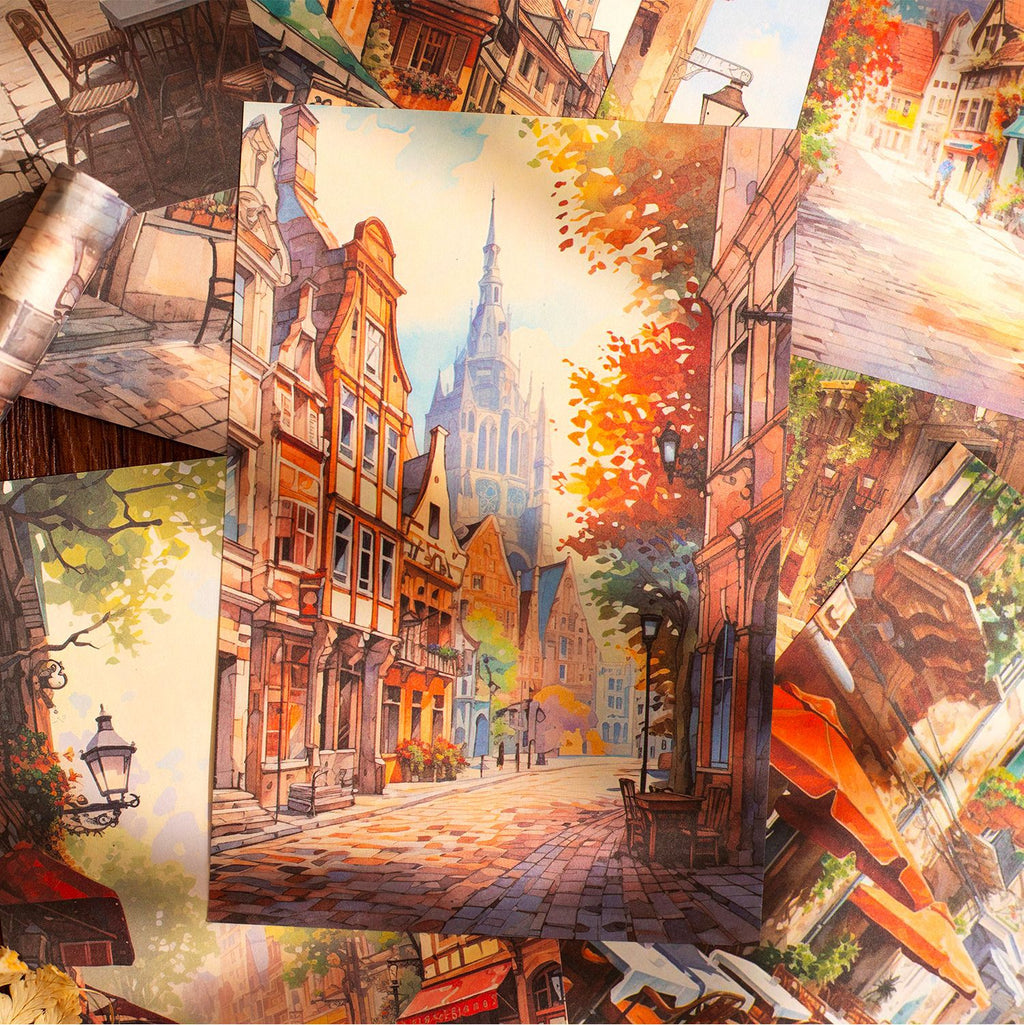 30 Pcs Fantasy Forest Scrapbook Paper ZYHJ