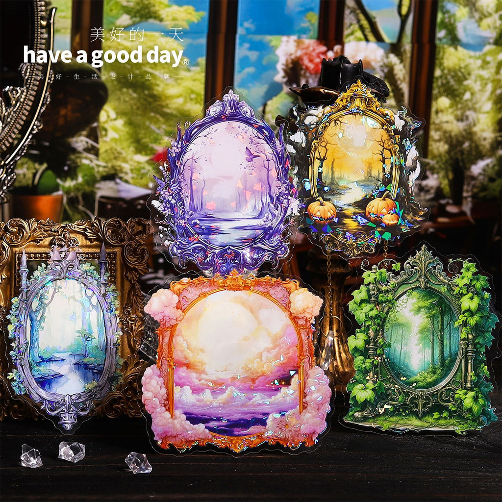 5 Pcs Mirror PET Stickers MHZJ