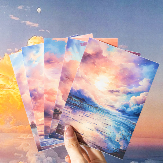 10 Sheets Fantasy Sky Stickers TKSCJ