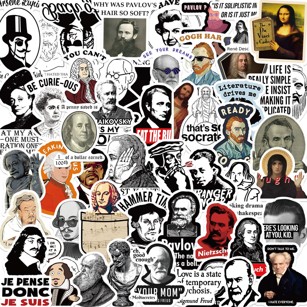 50PCS Funny Sarcastic Meme Vinyl Stickers FUN03