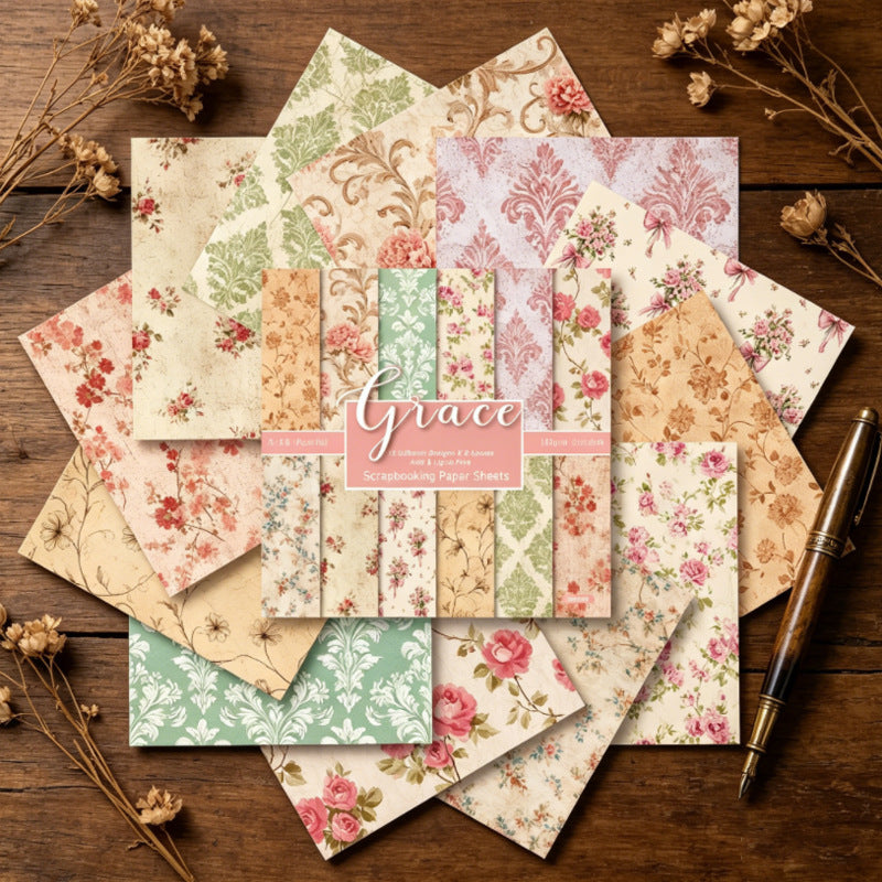6 inch Grace Scrapbook Paper Pad SKP613