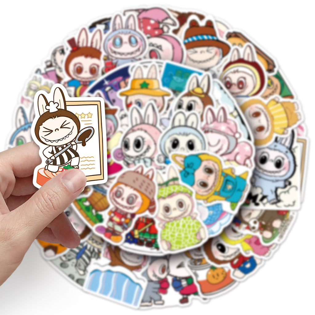 50Pcs Playful Monster Friends Vinyl Stickers LBB02