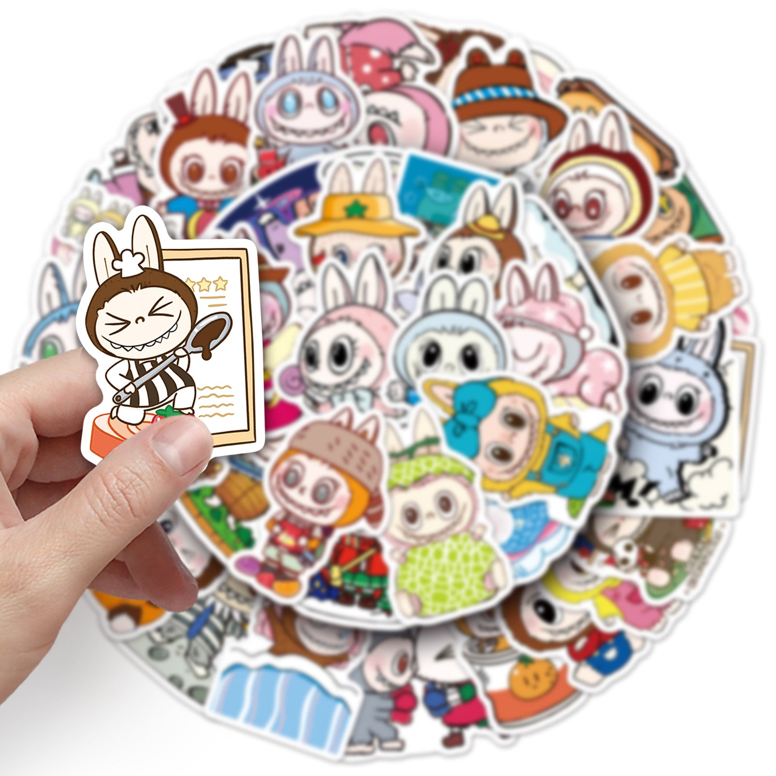50Pcs Playful Monster Friends Vinyl Stickers LBB02