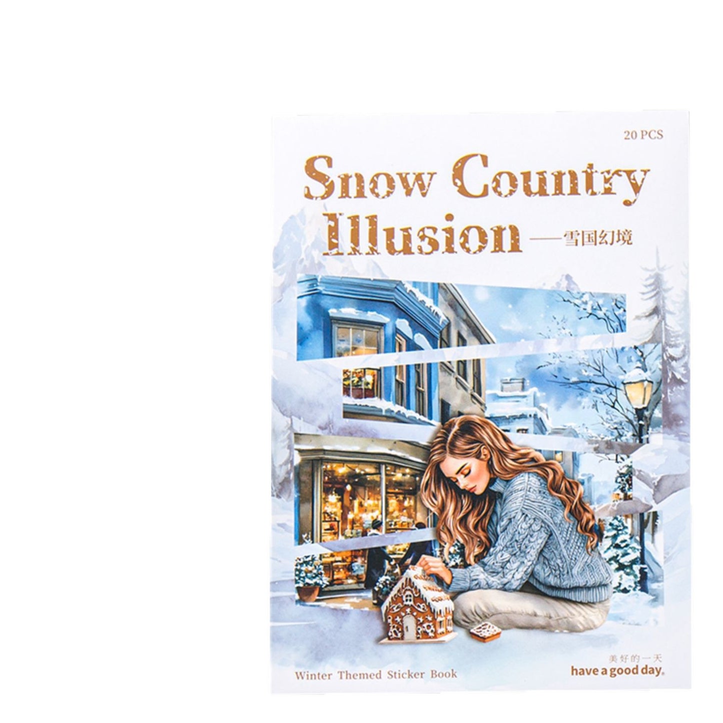 20 Sheets Winter Themed Stickers Book XGHJ