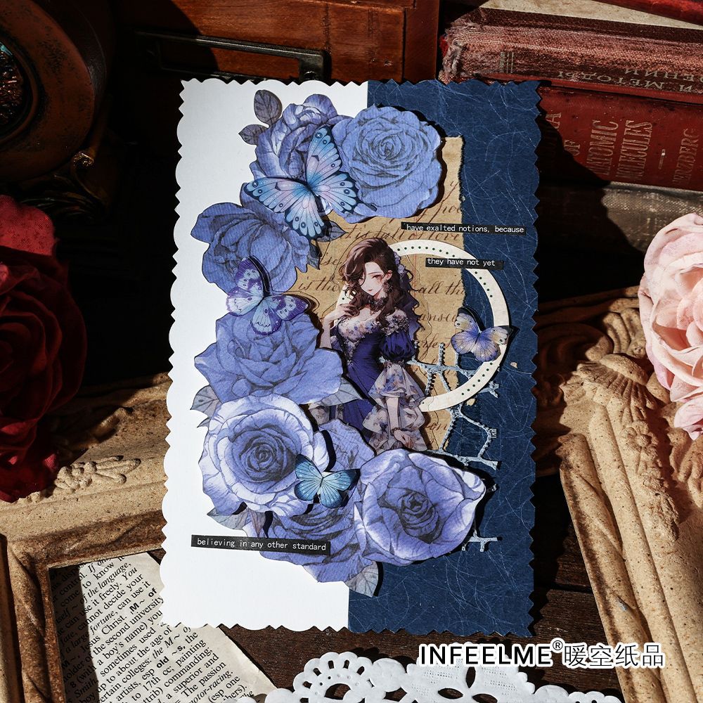 10 Pcs Large Size Rose Craft Paper MGXL
