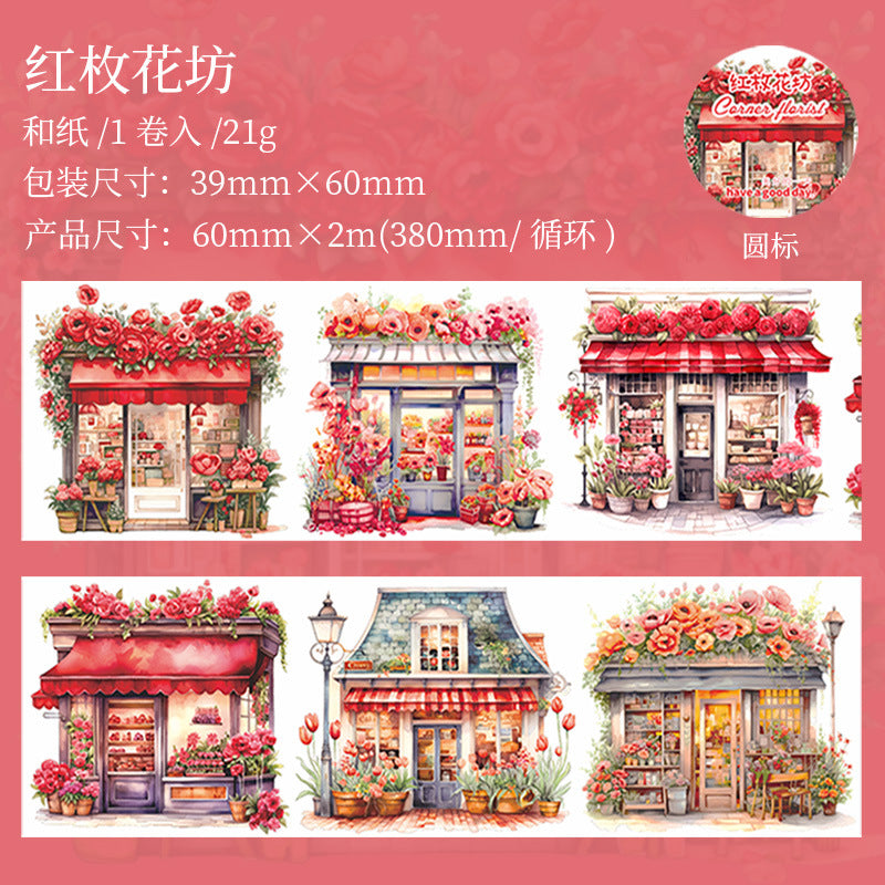 1 Roll Flower Shop Washi Tape ZJHD