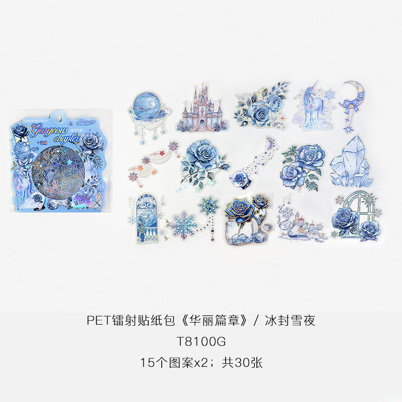 30 Pcs Fantasy PET Stickers HLPZ