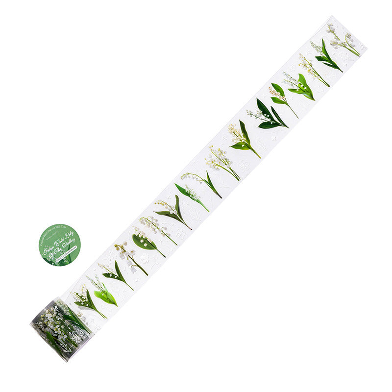 1 Roll Flower PET Tape Stickers SCHY