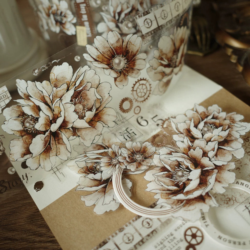 Floral Decorative Tape Rolls- Old Tyme Memories