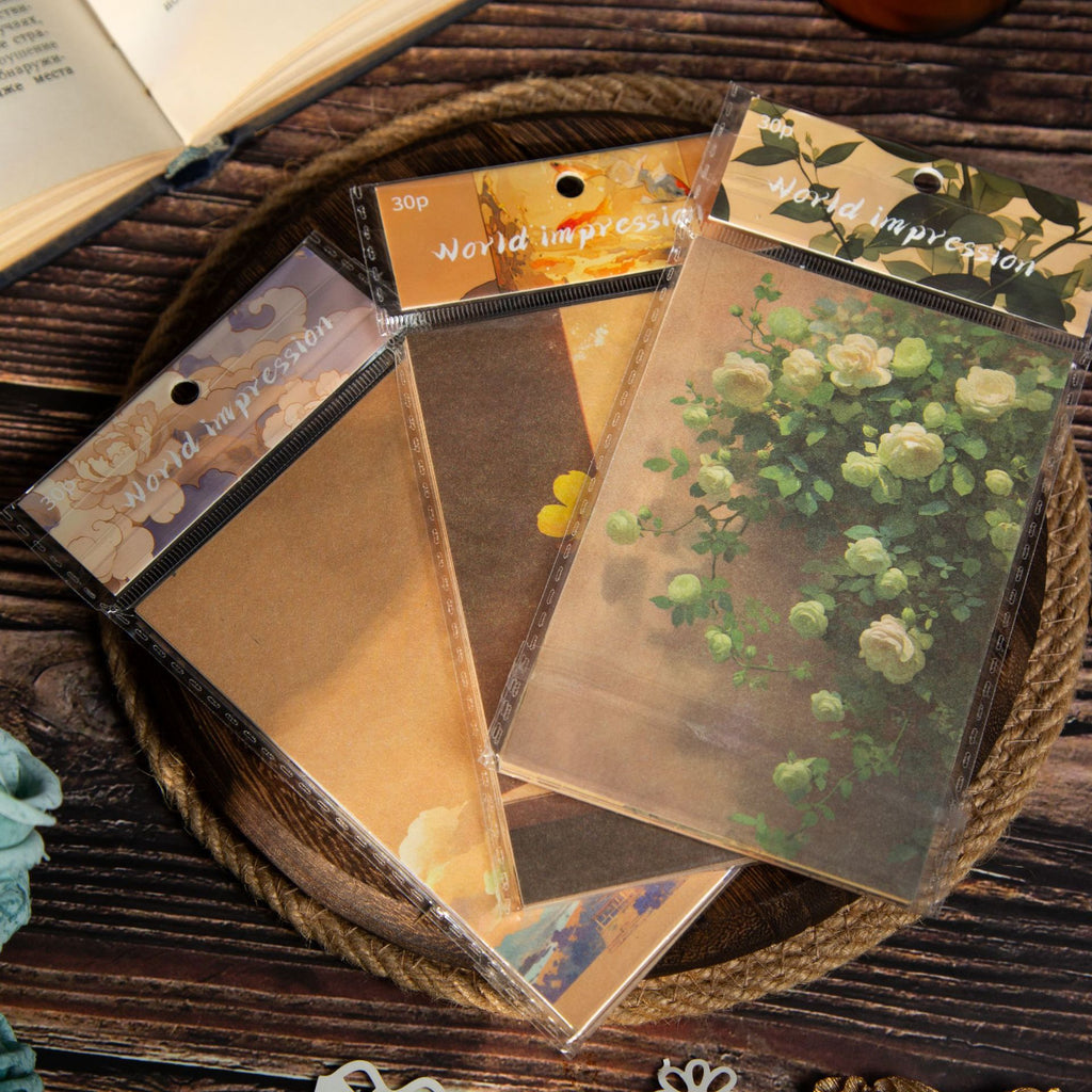 30 Pcs Vintage Background Paper SJYX