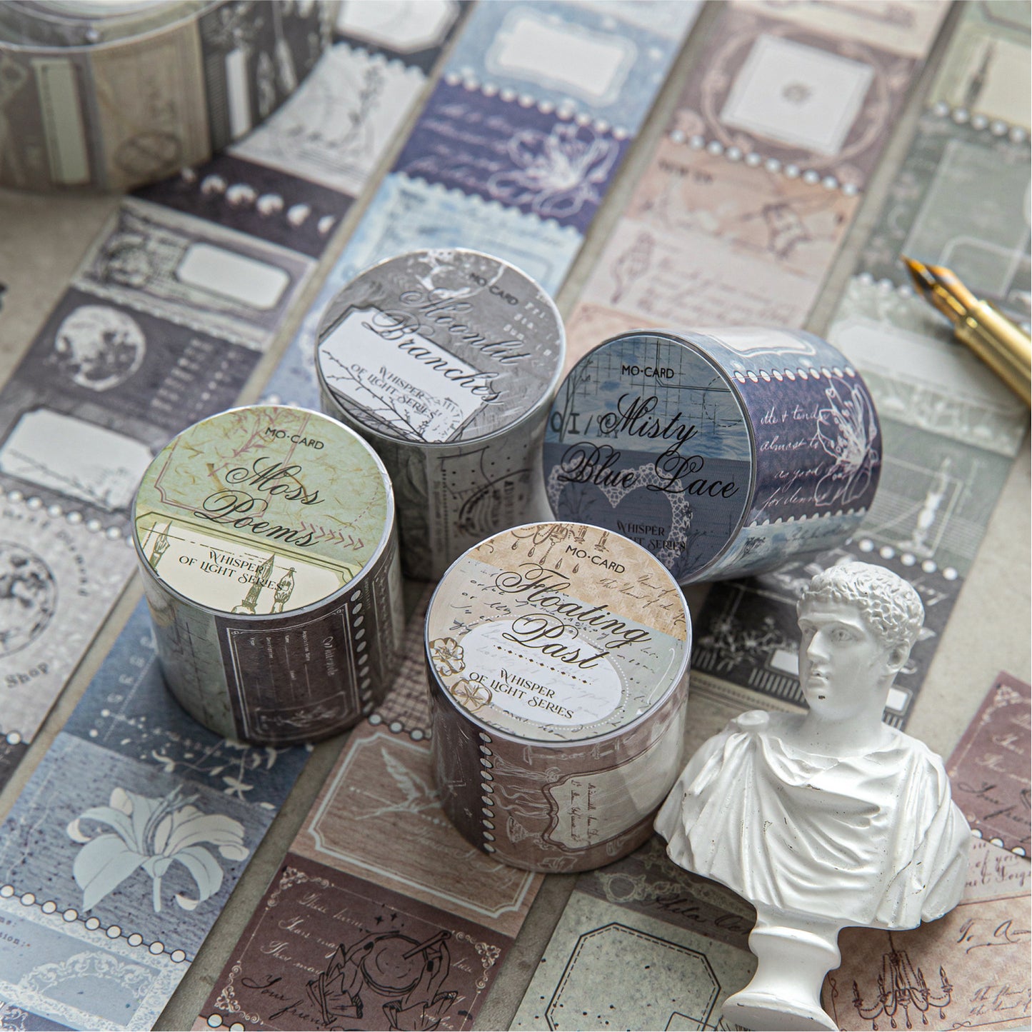 1 Roll Vintage Journal Stickers Tape WGQX