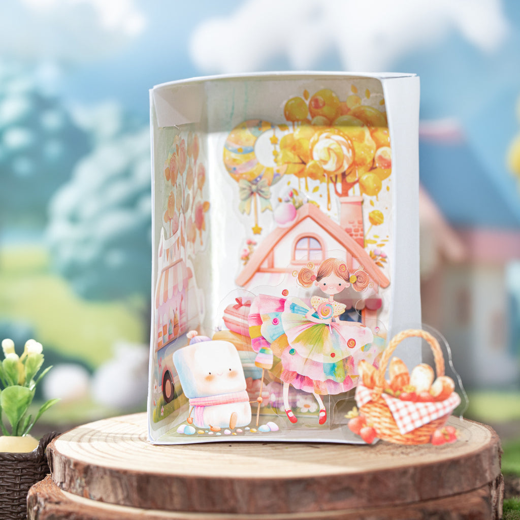 20 Pcs Fairy Childhood PET Stickers HYYWJ
