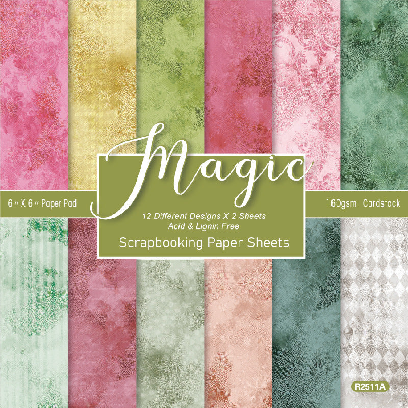 6 inch Palace Shimmer Scrapbook Paper Pad SKP511A