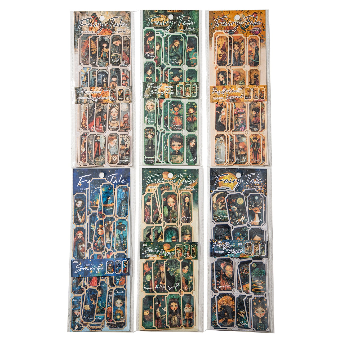 15 Sheets Vintage Fairy Stickers THGSJ