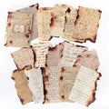 30 Pcs Manuscript Scorched Fragment Paper Pack