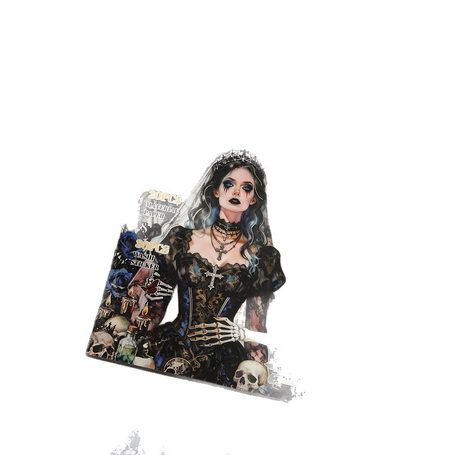 A5 Mixed Material Sticker Book - Gothic Diary