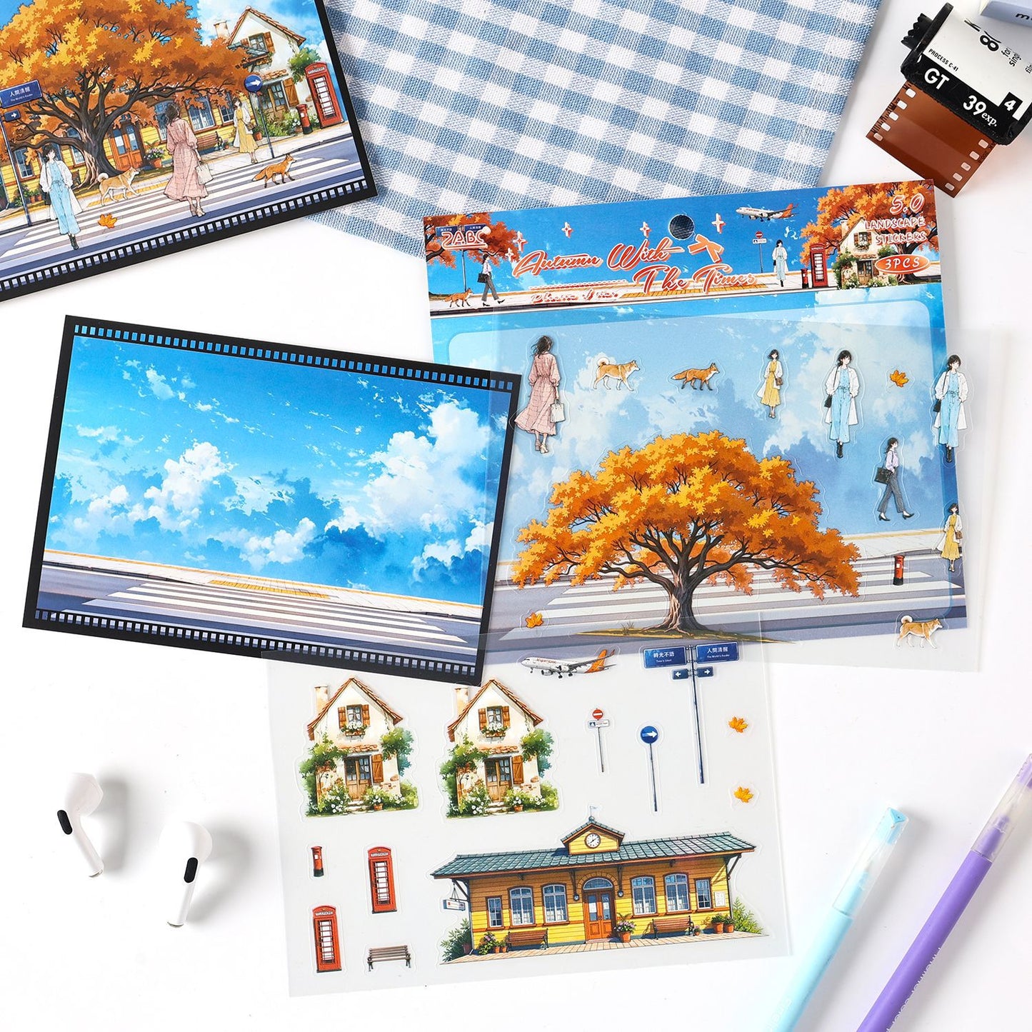 Seasonal Stree DIY Stickers Kit SGMY