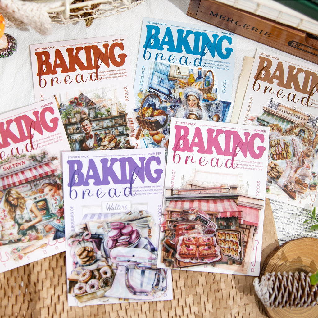 20 Pcs Baking Kitchen PET Stickers HBCF