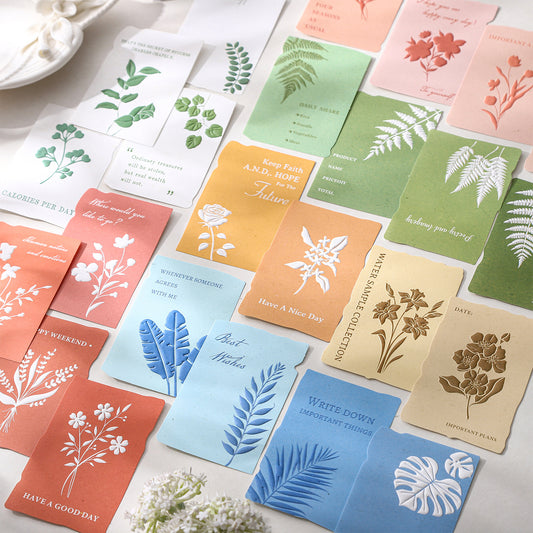 10 Pcs Botanical Notepad Paper CMSJ