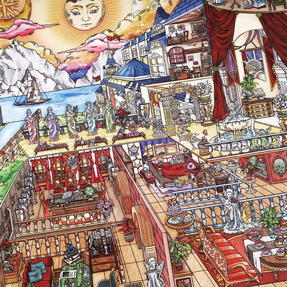 3D Loft Scene DIY Stickers Kit WDXW22