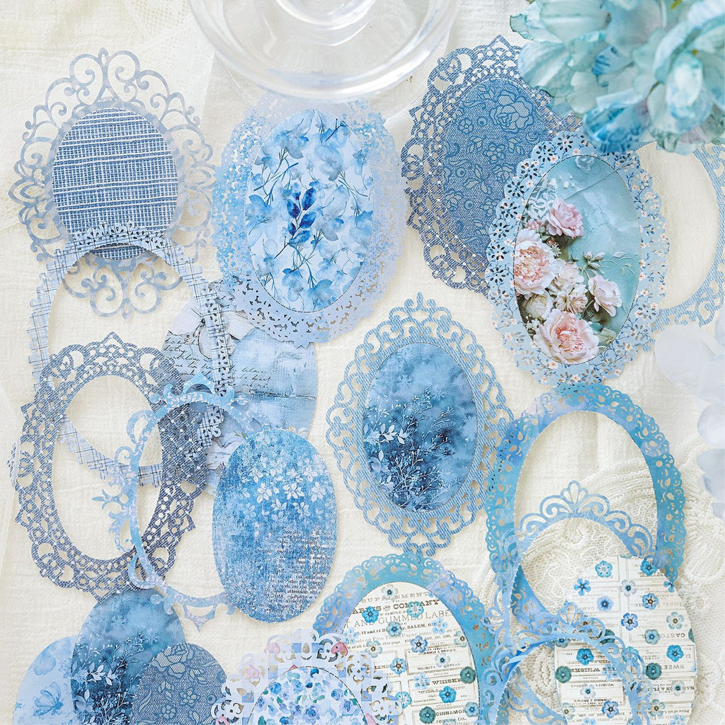 10 Pcs Lace Theme Scrapbook Paper LSHM