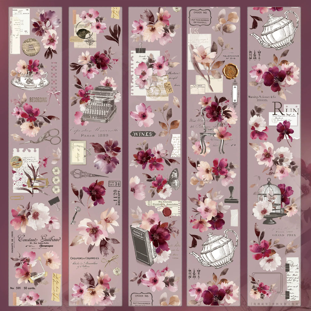 Floral Decorative Tape Rolls- Floral Timelessness