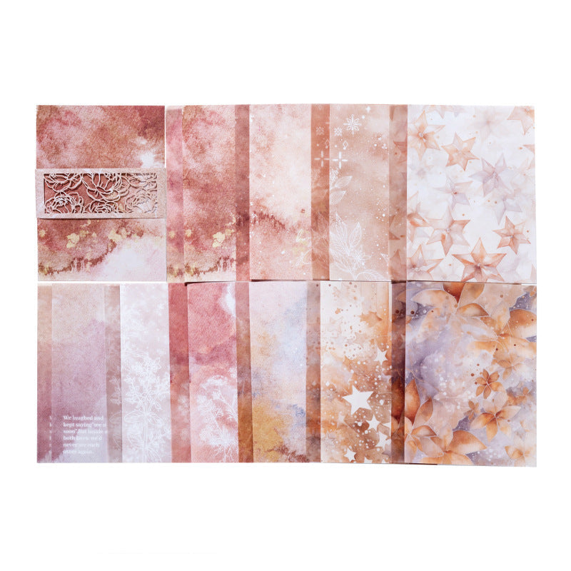 20 Pcs Aquarelle Dreamland Mixed Paper Pack - Autumn