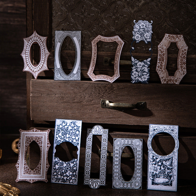 20 Pcs Vintage PET and Cardstock Stickers JMXS