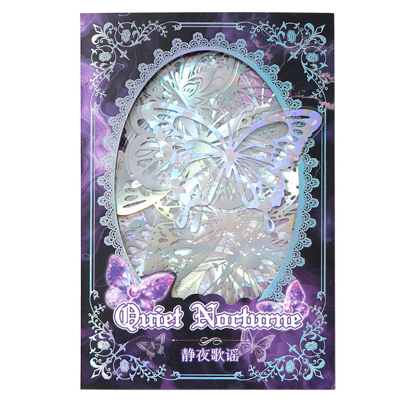20 Pcs Holographic Butterfly Stickers FTLZM