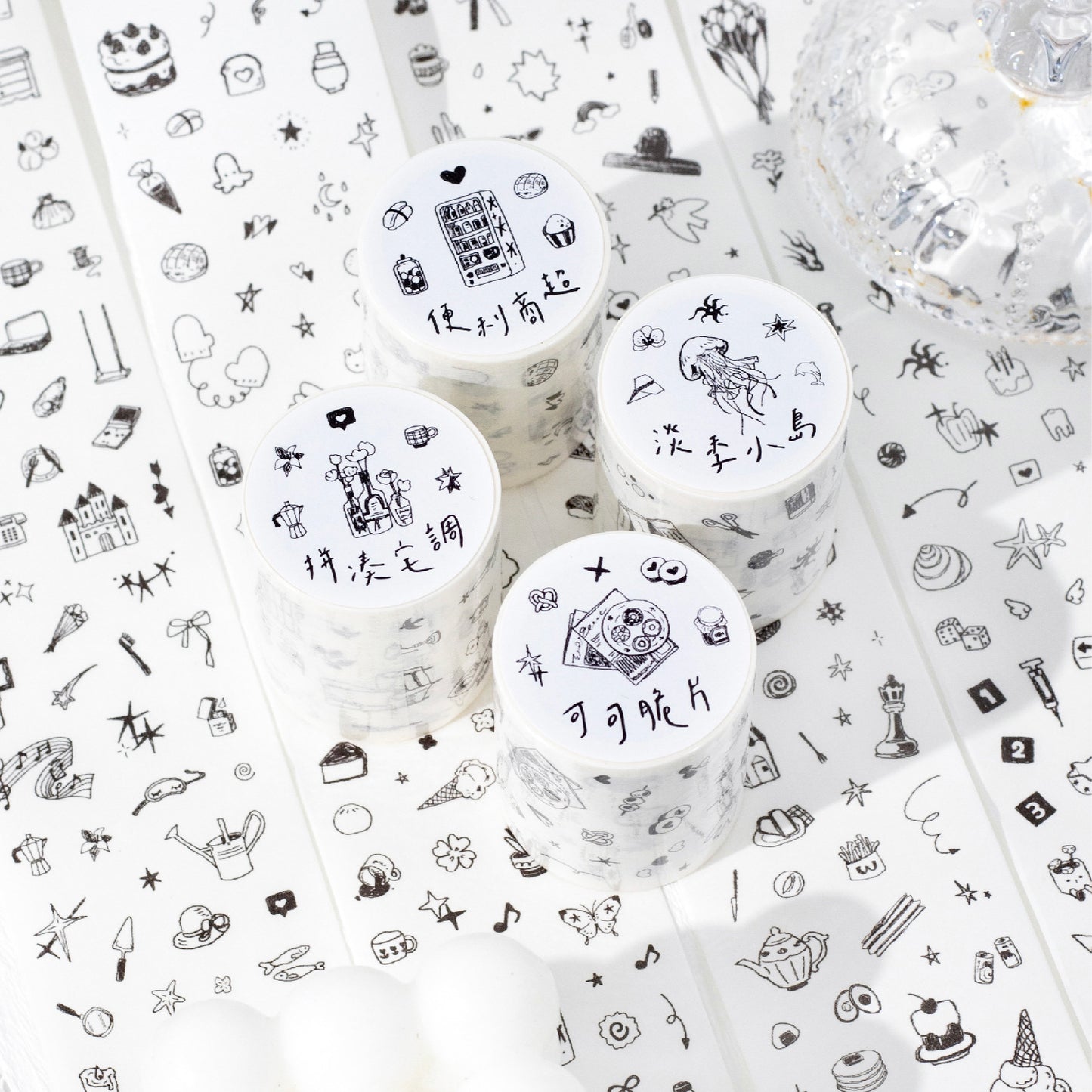 1 Roll Cute Planner Stickers Tape MNTY