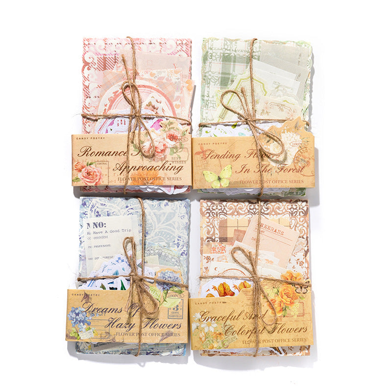 100 Pcs Junk Journal Supplies Kit HHYJ