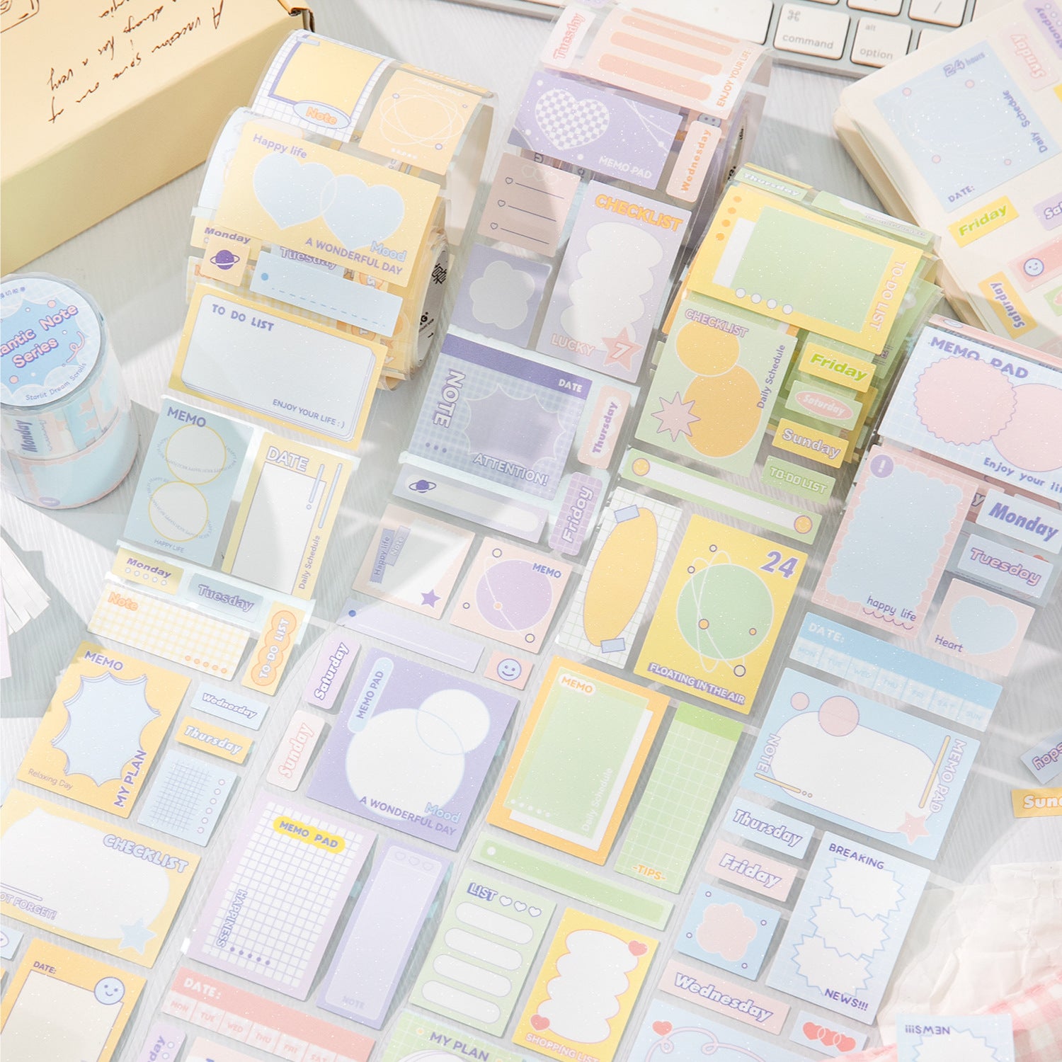 1 Roll Creative Planner Note Stickers LMSZ