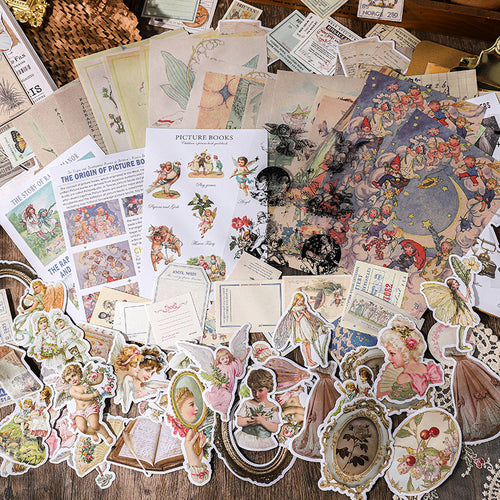 100 Pcs Junk Journal Supplies Kit BLNXWC
