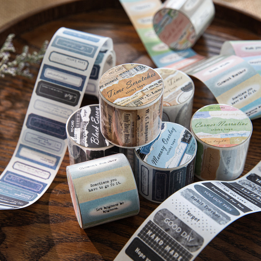 1 Roll Vintage Label Stickers Tape SGDB