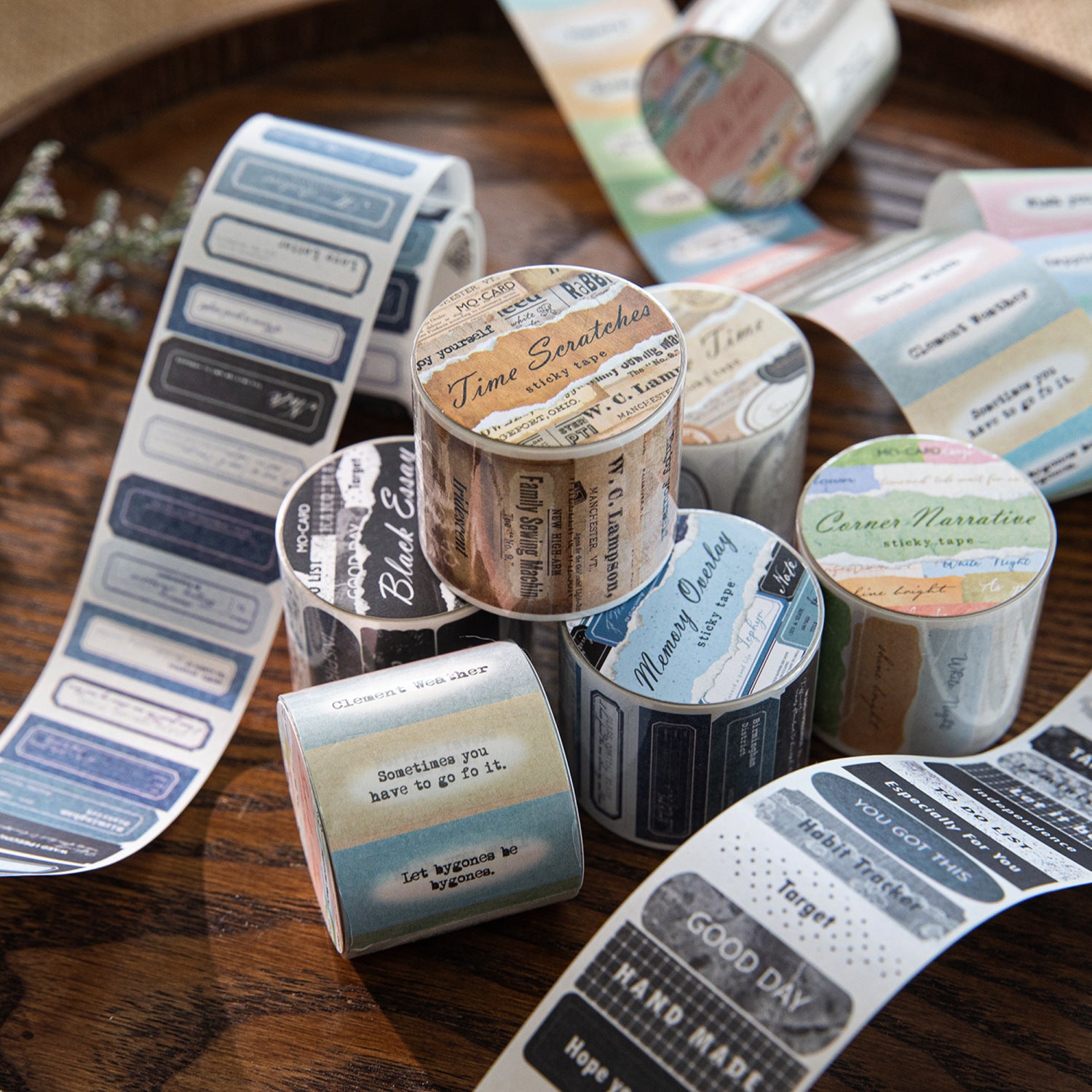 1 Roll Vintage Label Stickers Tape SGDB