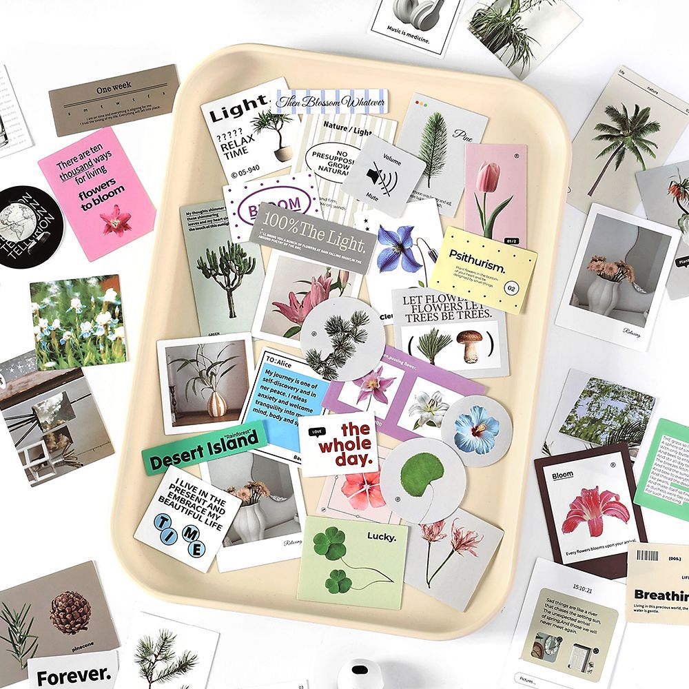 40 Pcs Aesthetic Journal Stickers XDBZ