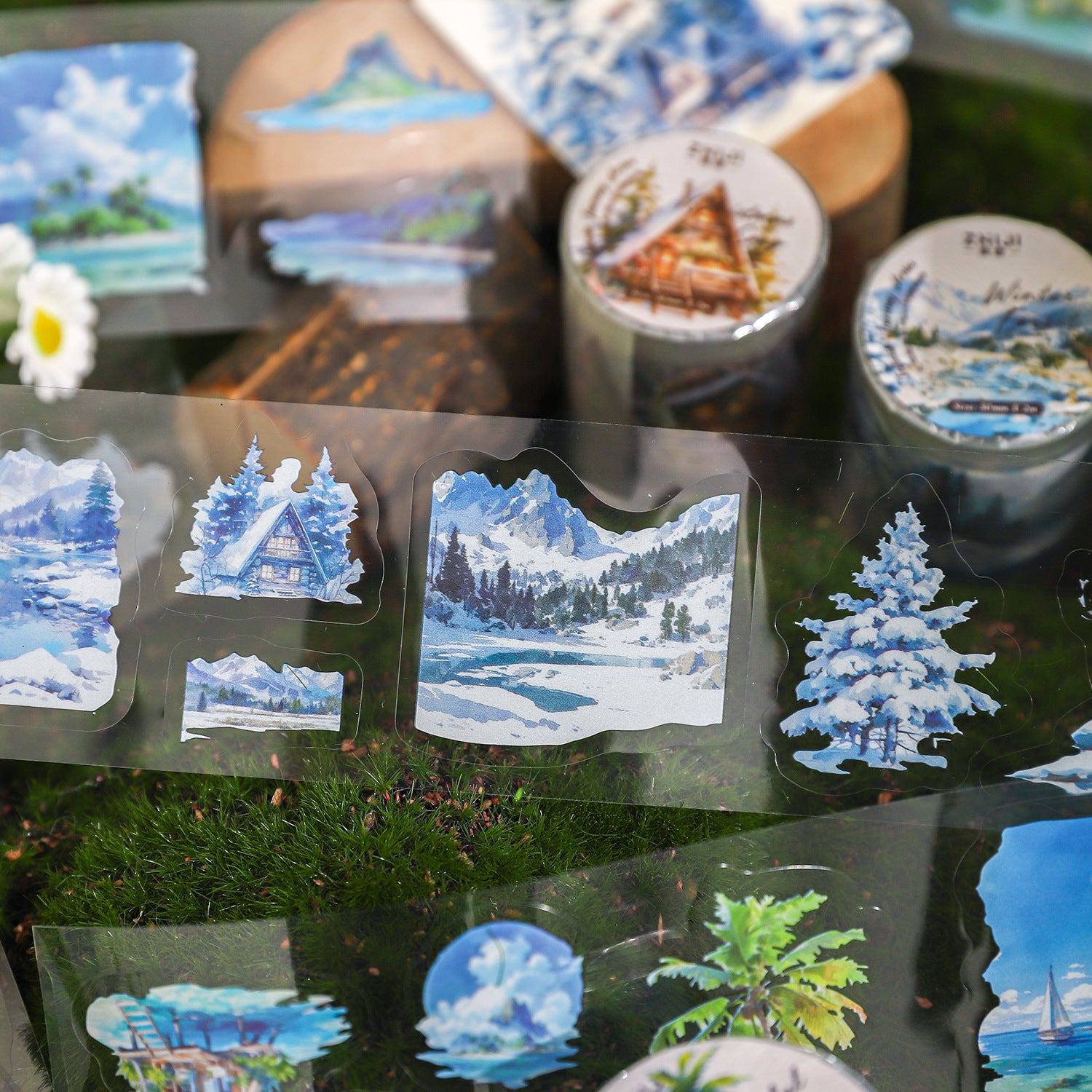 1 Roll Die-cut PET Stickers Tape WYLT