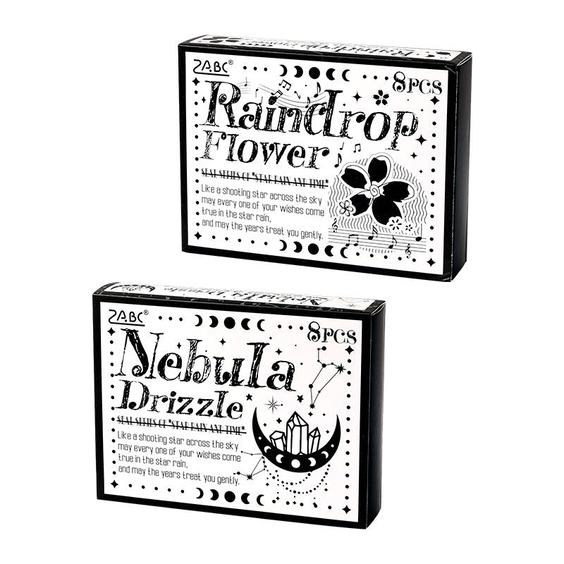 8 Pcs Galaxy Theme Wooden Stamp Kit XYLN