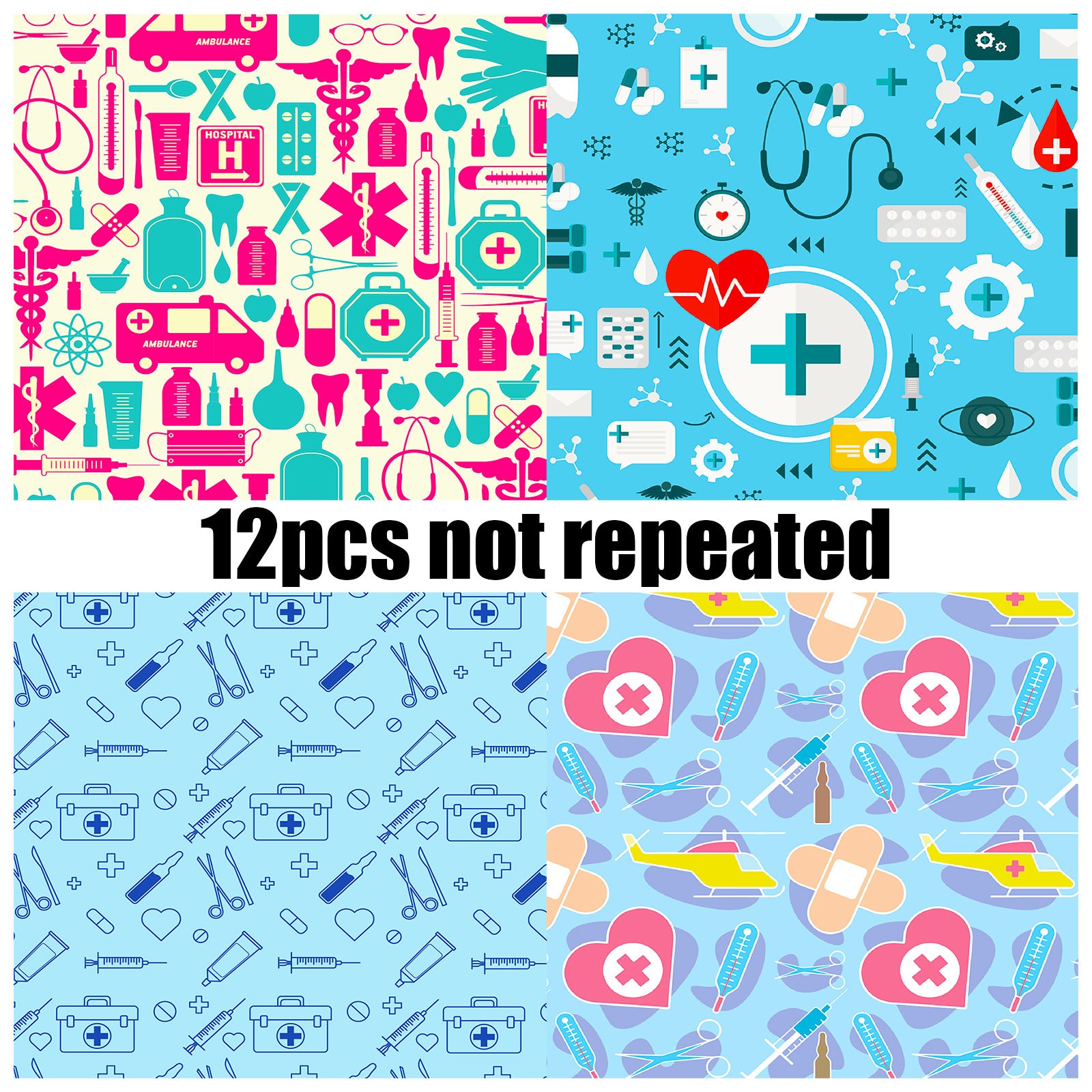 6 inch Nurses' Day Scrapbook Paper Pad PA808