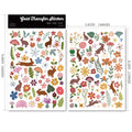 2 Sheets Waterproof Rub on Stickers - Easter Bunny