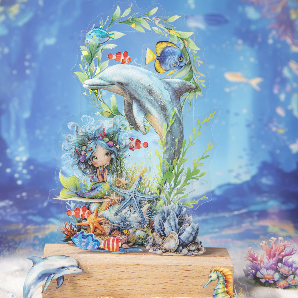 40 Pcs Undersea PET Stickers MHCY