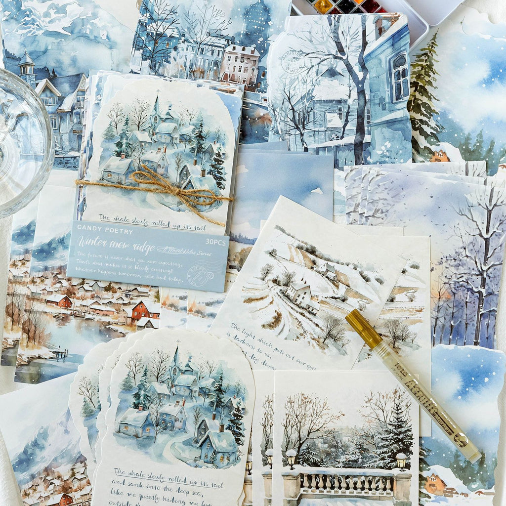 30 Sheets Travel Landscape Scrapbook Paper LXBJ